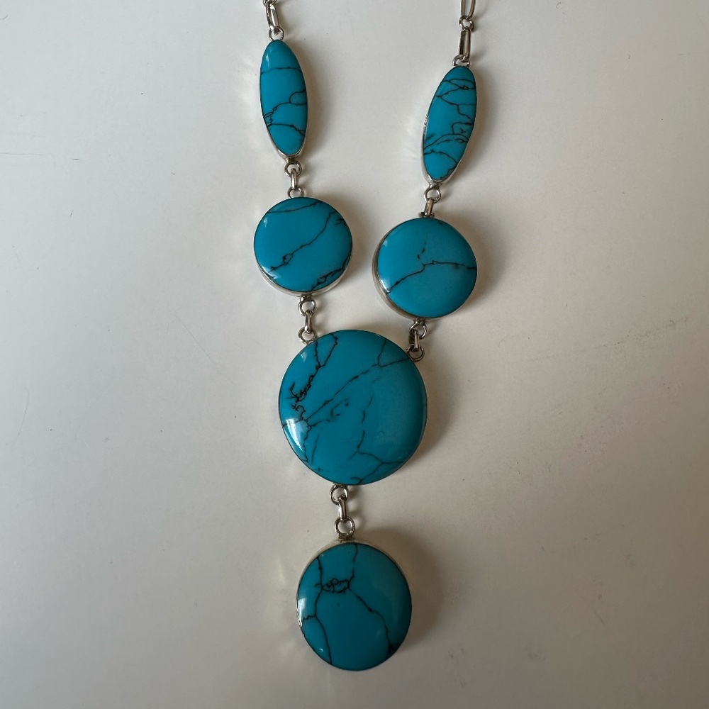 Sterling Silver Turquoise Necklace